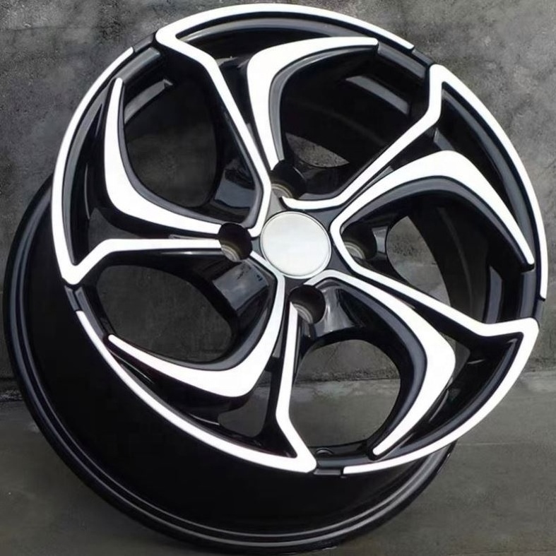 Hot Sale 4 5 Lugs Alloy Wheel Rims 15 16 Inch  4*100 4*114.3 5*100 For Wheelegend Chrome Black Machined Face