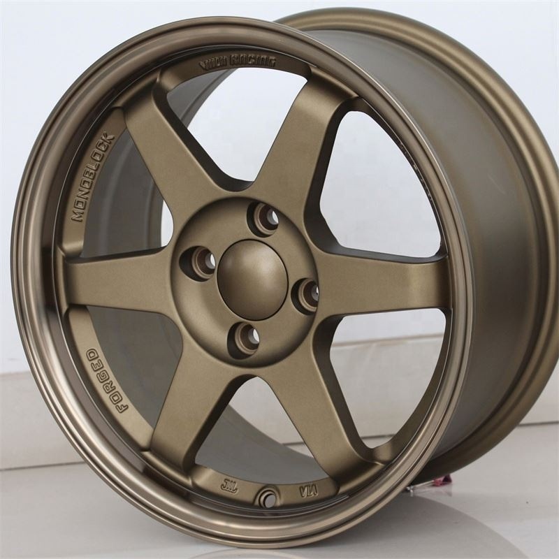 Flrocky JDM Style 14 15 16 17 18 19 20 Inch 4 5 8 Lugs Concave Aluminum Rims Passenger Car Alloy Wheel For TE37