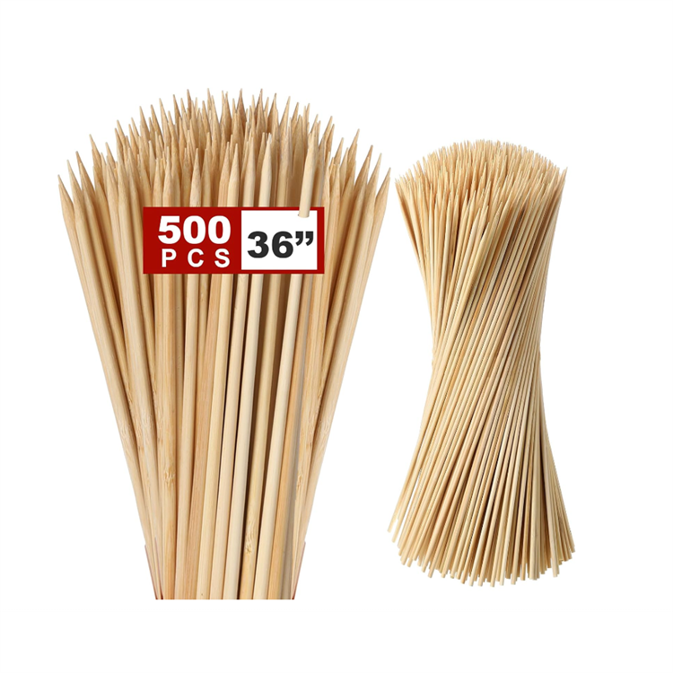 Bamboo Skewers Smores Sticks Marshmallow Roasting Sticks BBQ Skewers Bamboo Skewer Sticks