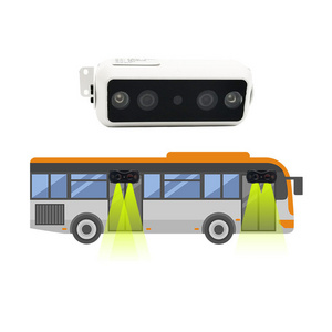 FL&OEM Hot selling Highlight high quality automatic 3D camera people traffic counter bus 2 doors 4G GPS passenger counter