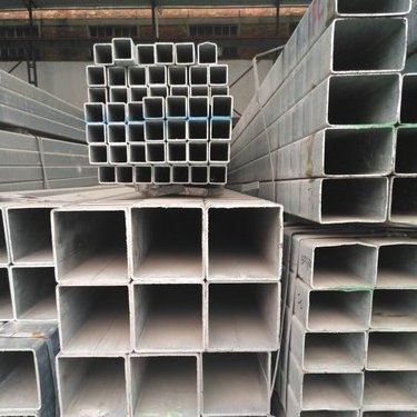 Erosion-resisting non-metallic materials Galvanized steel square tube  large supply Galvanized steel square tube