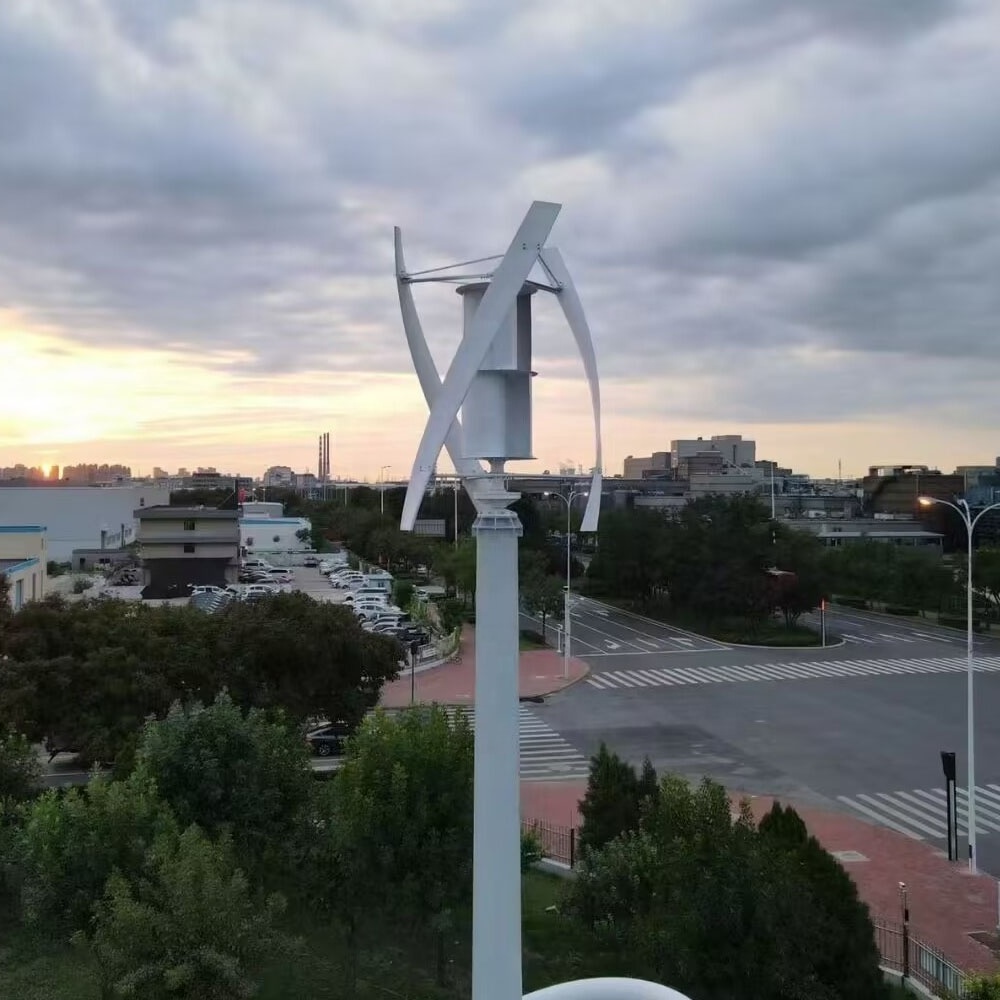 Vertical 5kw 10kw 15kw helix wind turbine 120v 220v 380v for Lithium Battery Hybrid system Use