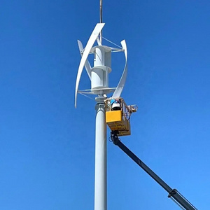 Vertical 5kw 10kw 15kw helix wind turbine 120v 220v 380v for Lithium Battery Hybrid system Use