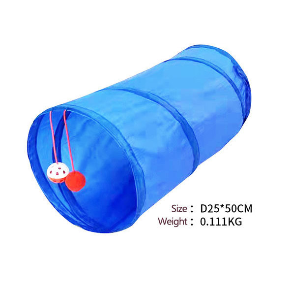 Custom Wholesale Single Layer Polyester Foldable Cat Tunnel Pet Toys