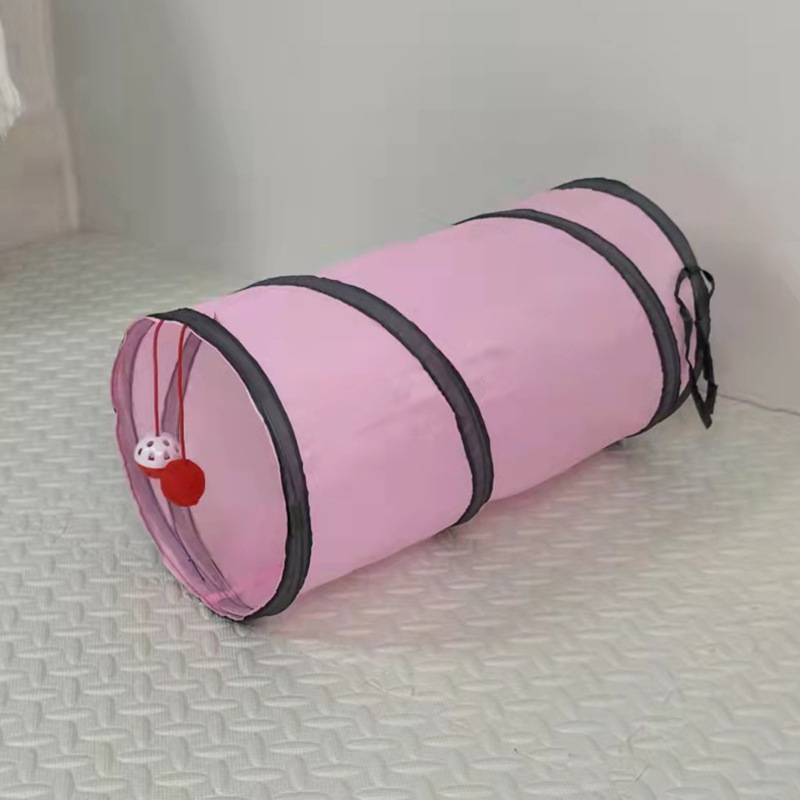 Custom Wholesale Single Layer Polyester Foldable Cat Tunnel Pet Toys