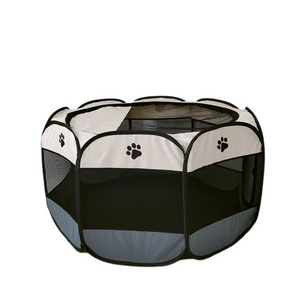 Foldable Oxford Cloth Cat Delivery Room Pet Tent Indoor Octagonal Pet Fence Cat Dog House Kennel