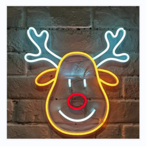 Drop Shipping No MOQ Most Popular Customized Acrylic Neon Led Advertising Sign for Christmas Decoration