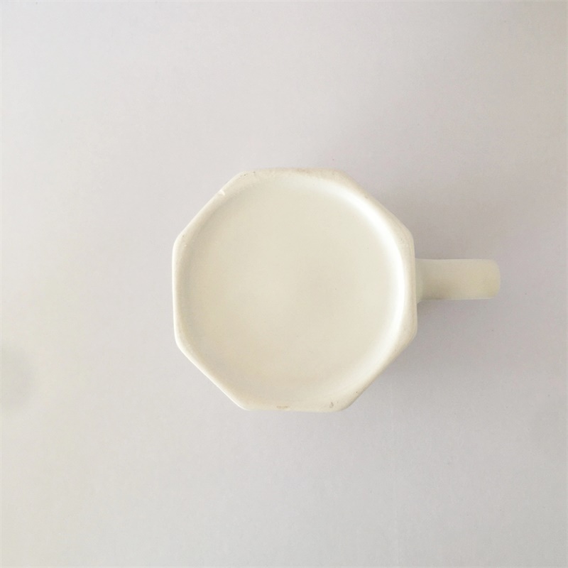 Japan Style Stocked Hanggrip Drinkware  Octagonal Cup Ceramic Coffee Mug