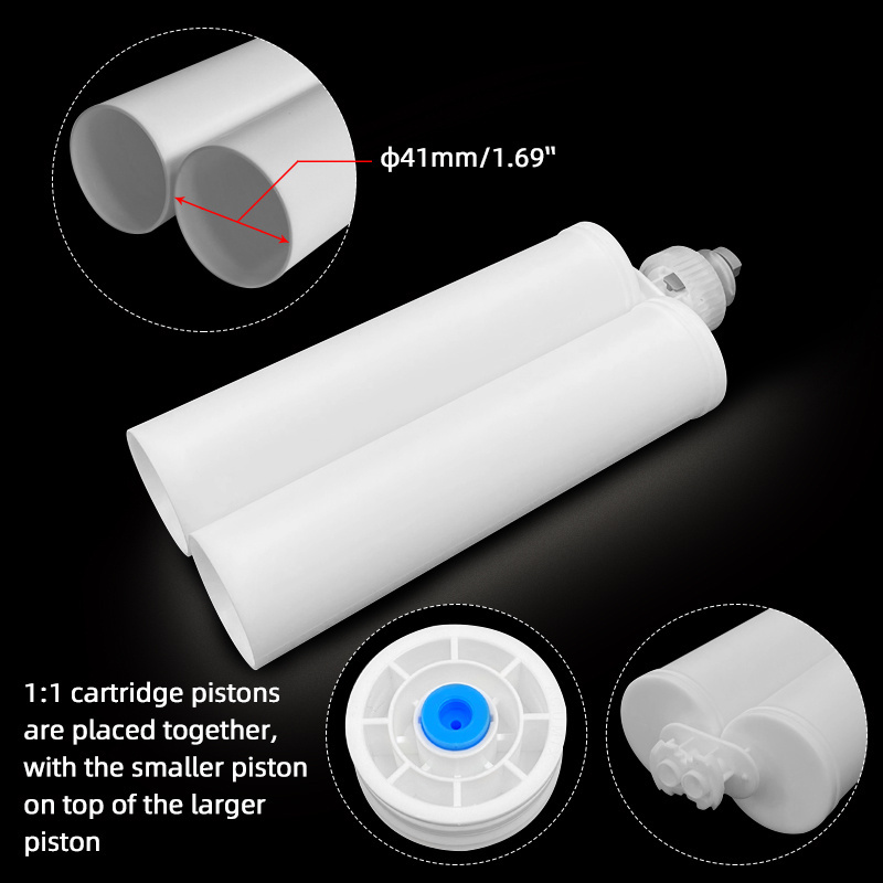 F-F400-11PA Side Caulking Two Component Sealant Glue 2-component Adhesive Double Dual Tube Ab Epoxy Gun Cartridge 400Ml Syringe