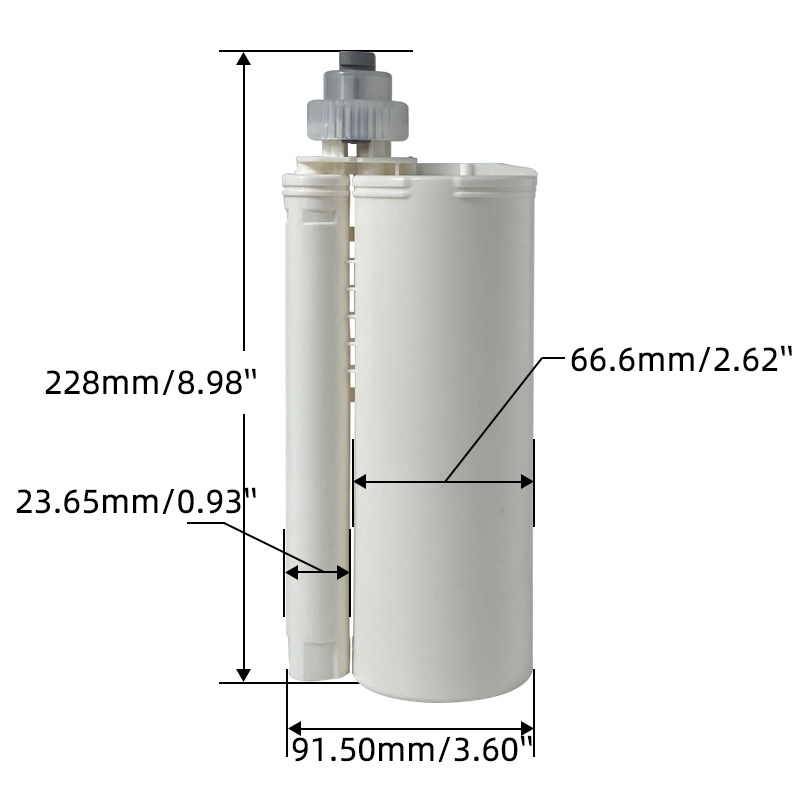 490ml 10:1 Double Epoxy Adhesive AB Glue Cartridge Plastic Two-component Epoxy Cartridge