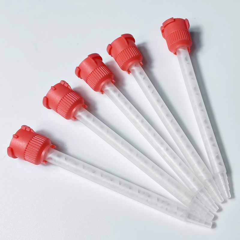 Plastic Disposable AB Glue Mixing Nozzle Epoxy Resin Static Mixer Tube