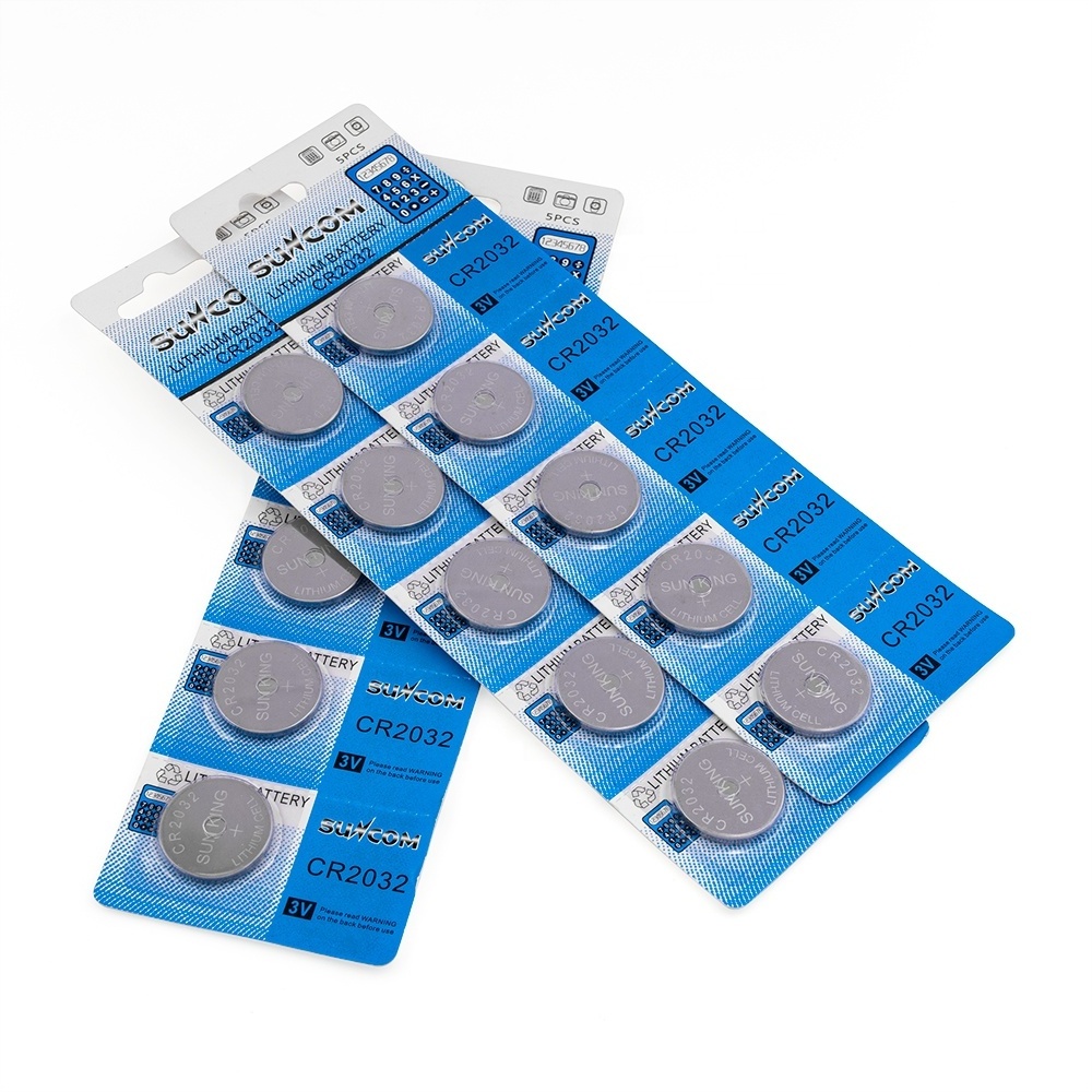 High Quality Original 3V CR2032 Lithium Button Battery 2032 Coin Cell For Car Remote Control