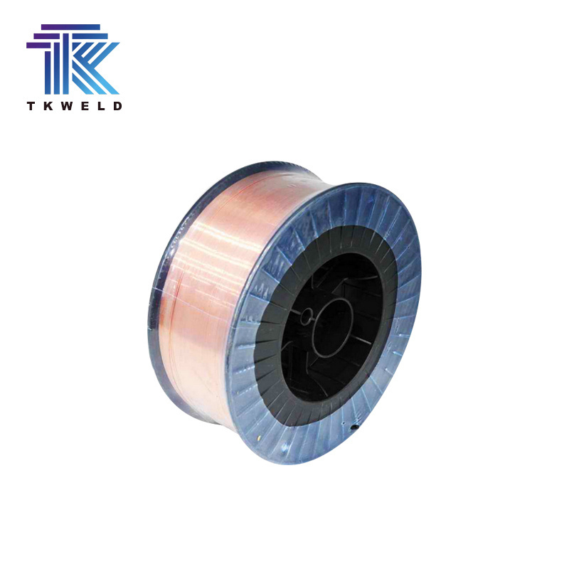 TKweld High Performance Plastic Spool CO2 Mild Alloy Steel Scrap Copper ER70S-6 Solid Welding Wire