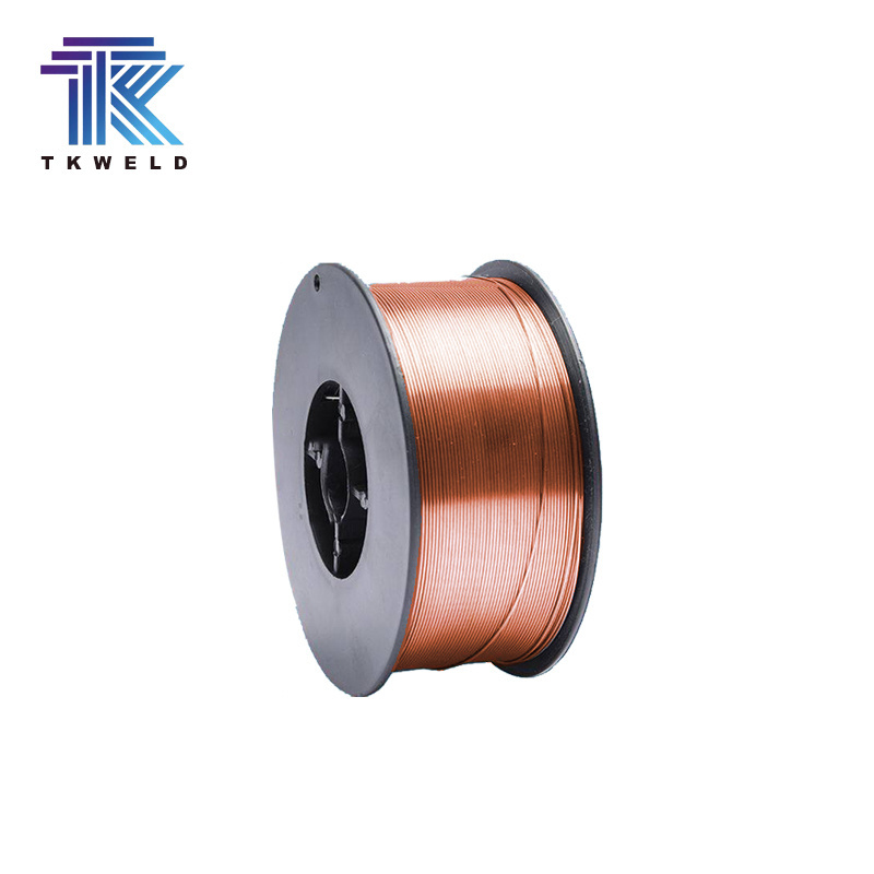 TKweld High Performance Plastic Spool CO2 Mild Alloy Steel Scrap Copper ER70S-6 Solid Welding Wire