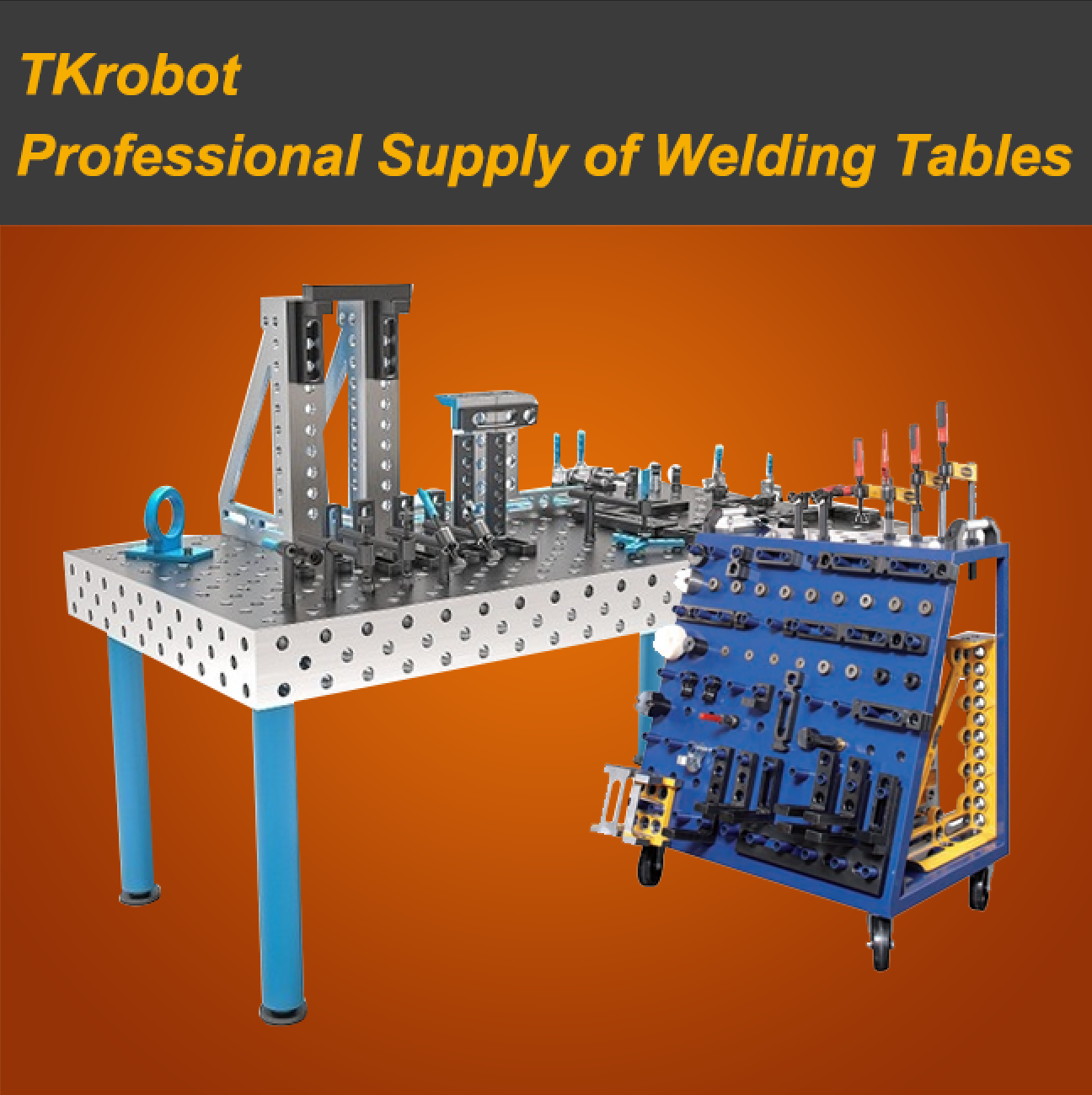 TKrobot Hot Sale Three Dimensional Flexible Platform Cast Iron Heavy Duty Welding Table  With Clamping Accessories System