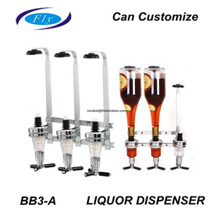 [ Metal Liquor Dispenser. metal drink dispenser.rotary liquor dispense.BB3-C/3 bottle