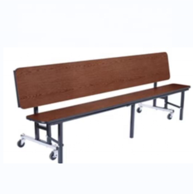 School canteen room furniture extendable dining table large weight capacity 4 seats extendable dining table for cafeteria