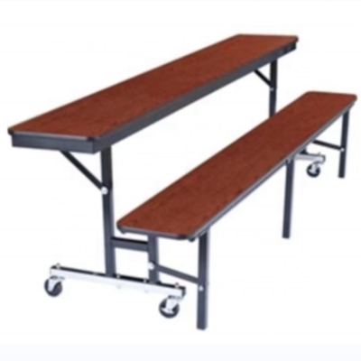 School canteen room furniture extendable dining table large weight capacity 4 seats extendable dining table for cafeteria