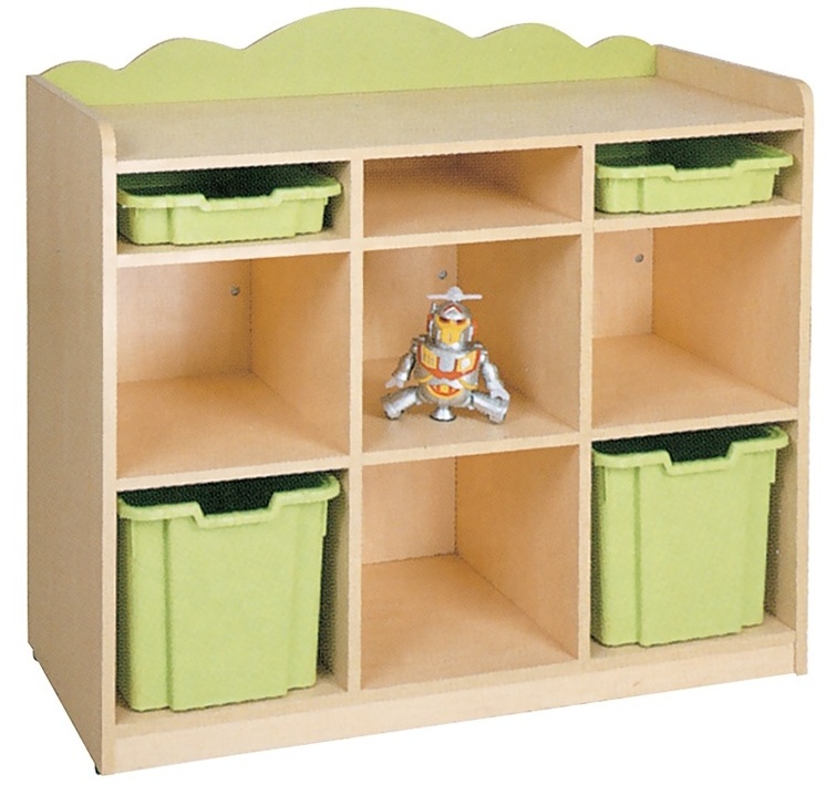 Nursery daycare center kindergarten school furniture environment MDF board kids cabinet furniture storage