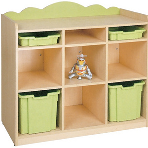 Nursery daycare center kindergarten school furniture environment MDF board kids cabinet furniture storage