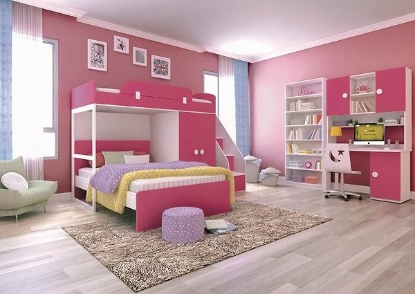 Kids Furniture Wood Modern Kids Beds for Twin Girls Bedroom Furniture loft bed bunk bed kids kindergarten wooden furniture