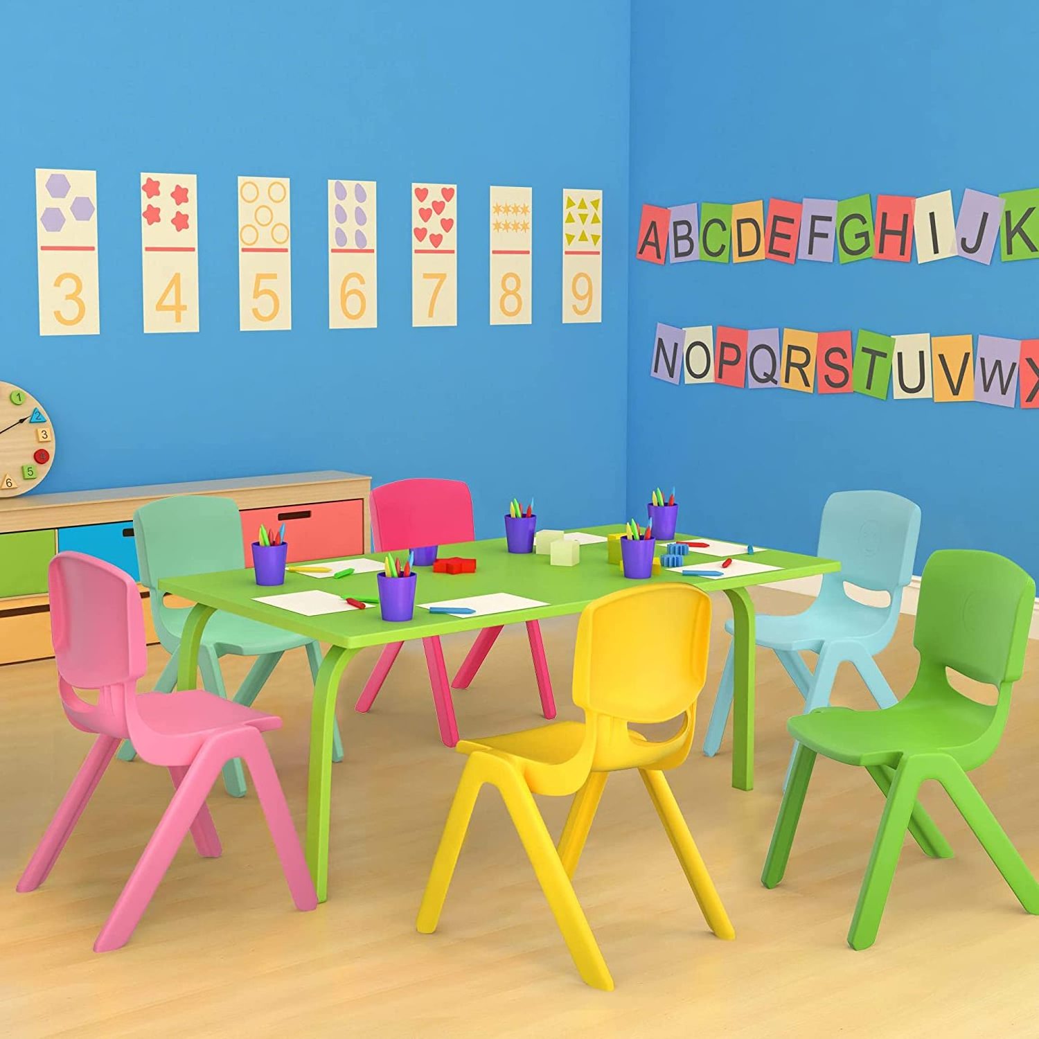 kindergarten furniture wholesale kids student desk and chair pre school furniture