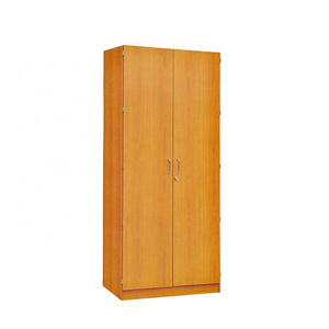 Hot sale student dormitory wood two doors wardrobe for student