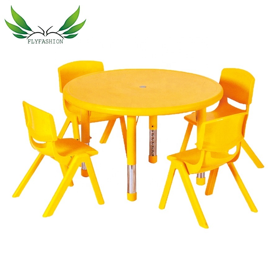 adjustable hight factory Colorful kindergarten furniture U-shaped children's desks