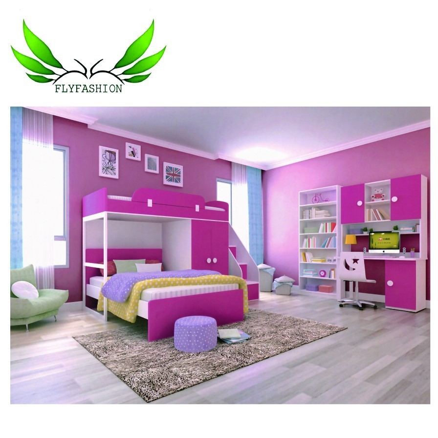 Kids Furniture Wood Modern Kids Beds for Twin Girls Bedroom Furniture loft bed bunk bed kids kindergarten wooden furniture