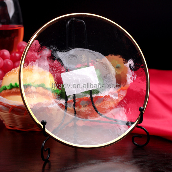 The Wholesale Dishes Square Glass Silver Charger Plates with Silver Rim For Wedding