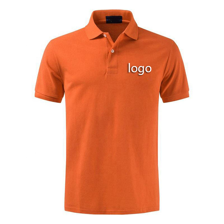 High Quality Work Uniform Business Polo T Shirt Custom Logo Embroidered Cotton Polyester Mens Golf Polo T Shirts