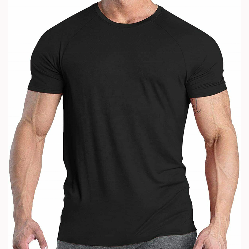 High Quality Printing Men Graphic 95 Cotton 5 Spandex Compression Tshirts Elastane Stretch Breathable Gym Short Sleeve T Shirt