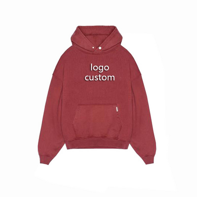 Custom Logo 320 GSM Drop Shoulder Men Hoodie Wholesale French Terry Men's Heavyweight Oversized Hoodies