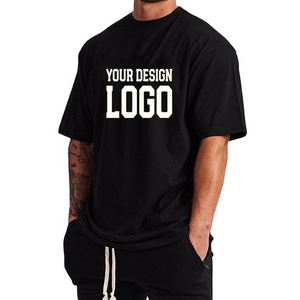 Clothing Manufacturers Custom T Shirt Mens Graphic Tee Gym Wear Plus Size T-Shirt Plain Heavyweight 100% Cotton Oversized Tshirt