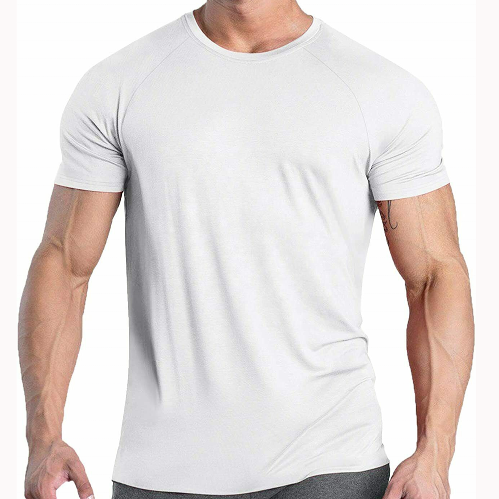 High Quality Printing Men Graphic 95 Cotton 5 Spandex Compression Tshirts Elastane Stretch Breathable Gym Short Sleeve T Shirt