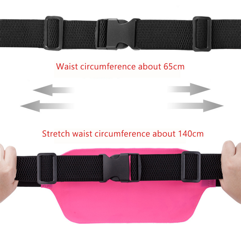 Wholesale Custom Waterproof Fitness Fanny Pack Elastic Running Belt Bag Sports Waist Bags