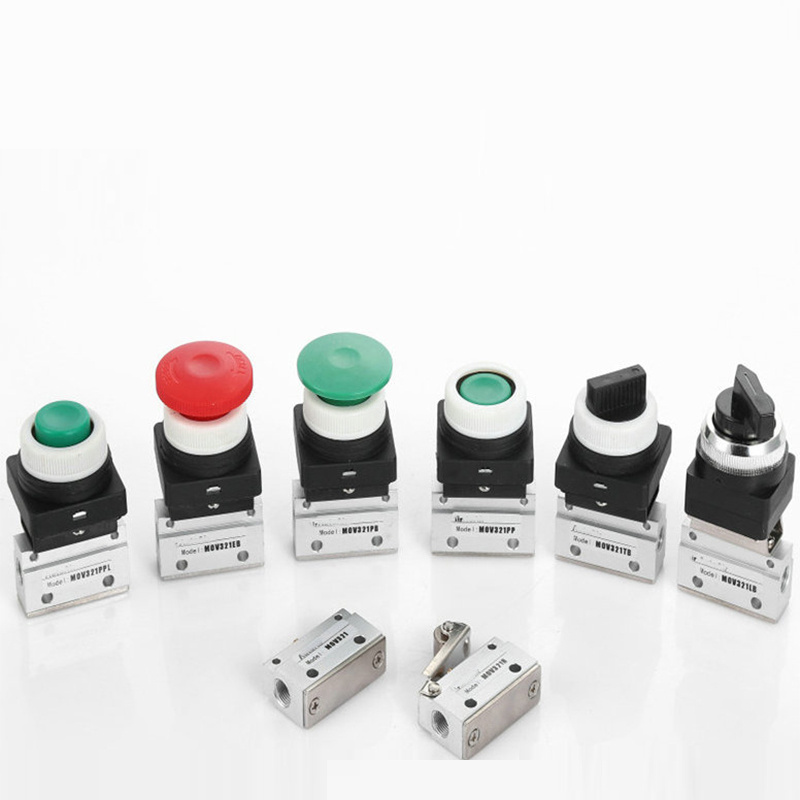 MOV Series 3/2 Way Aluminum Alloy Distinctive Pneumatic Parts MOV321R MOV321EB Mechanical Valve