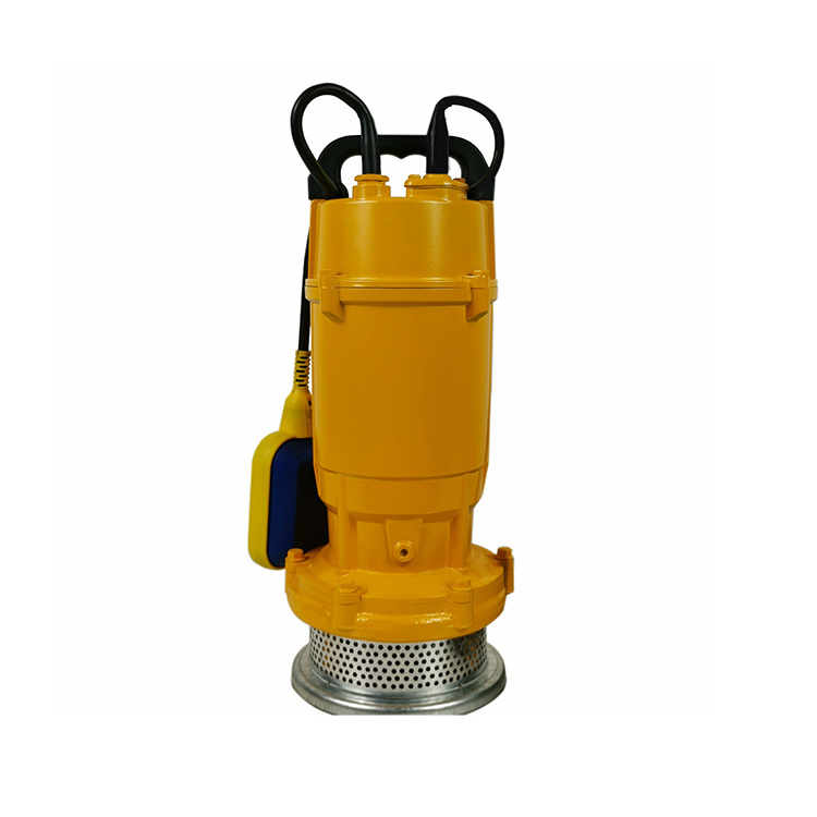 Qdx Series Low Head High Volume 2 Inch Diameter 0.75Kw 1Hp Ac Dc Delivery Cast Iron Submersible Water Pump With Float Switch