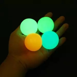 Glow In Dark Stress Ceiling Balls Sticky Balls Stretchy Ball,Luminescent Fun Toys Home Depression Activity Tpr