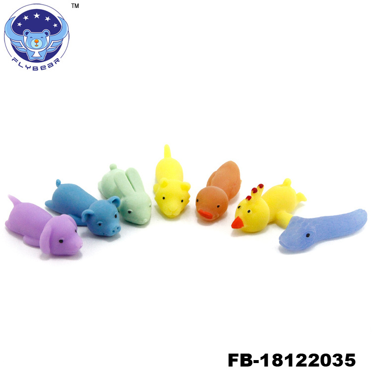 Cute Cheaper soft TPR animals Finger Slingshot Tpr Sticky Animal Catapult Finger Stretchy Slingshot Toy For Kids