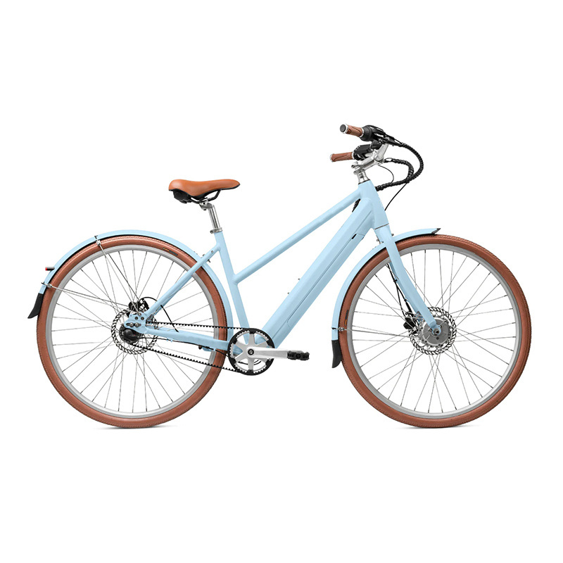 Old Fashion Step-thru OEM Electric Bicycle For Women 48V 250W 350W Power Cheap E Bike Ebike Urban Bicycle Electric City Bike