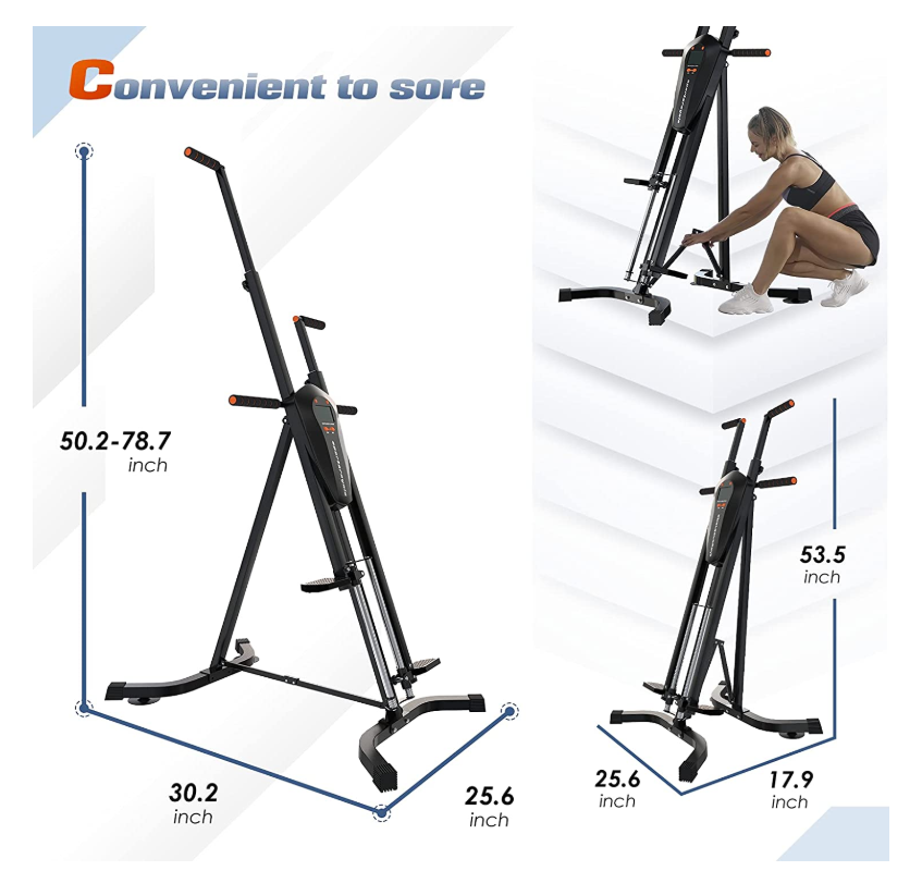 Vertical Climber Exercise Machine, Folding Climbing Machine  Body Workout Machines for Home