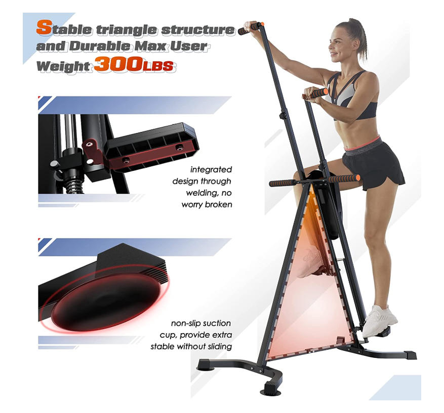 Vertical Climber Exercise Machine, Folding Climbing Machine  Body Workout Machines for Home