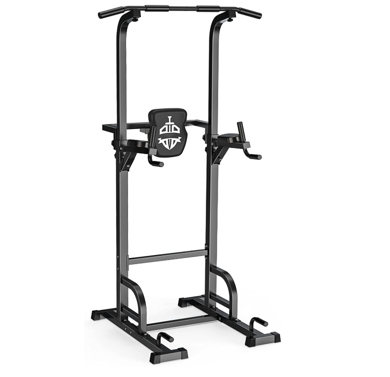 Sportsroyals Power Tower Dip Station Pull Up Bar for Home Gym Strength Training Workout Equipment, 400LBS.