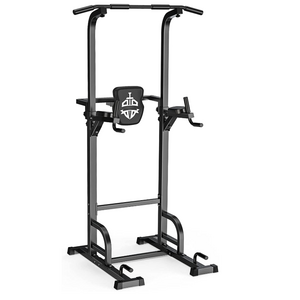 Sportsroyals Power Tower Dip Station Pull Up Bar for Home Gym Strength Training Workout Equipment, 400LBS.