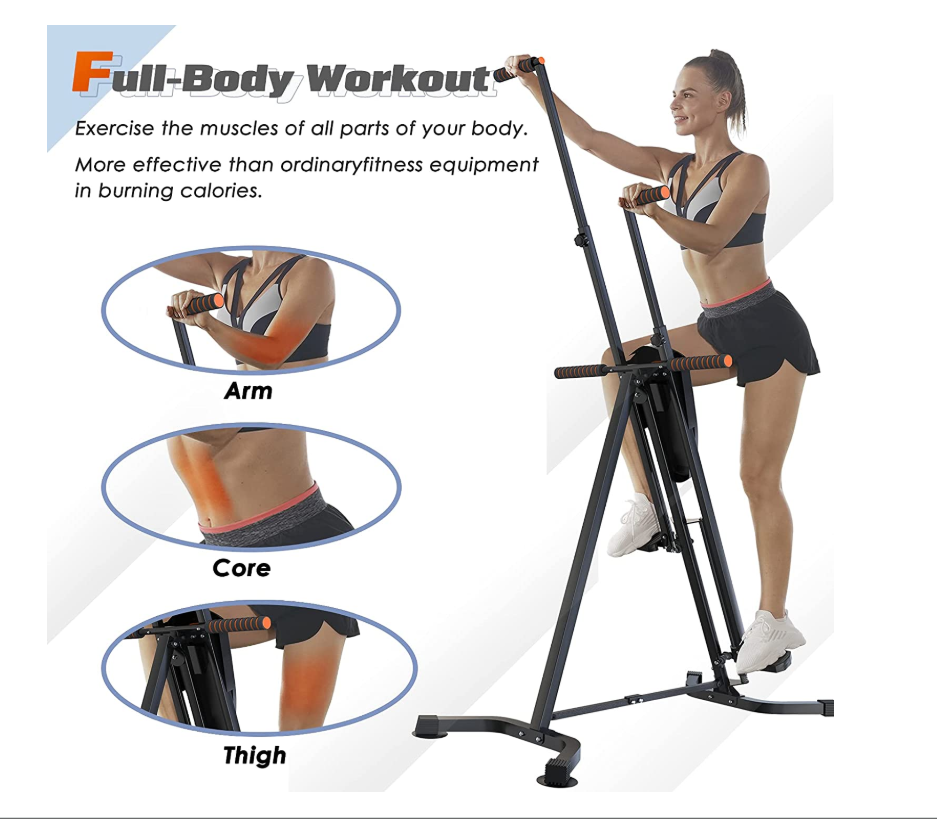 Vertical Climber Exercise Machine, Folding Climbing Machine  Body Workout Machines for Home