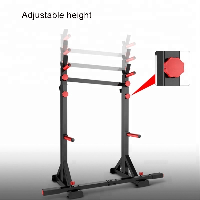 Strength Power Lifting Rack Squat Bench Deadlift Curl Pull Up Cage Weight Stand Racks