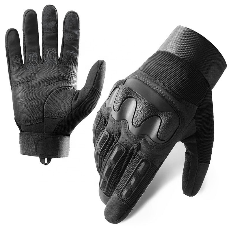 JINFEI Full Finger Hand Protection Cycling Leather Touch Screen Sports Safety Racing Motorcycle Gloves Anti slip Microfiber