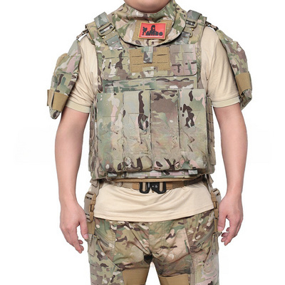 JINFEI Outdoor Full Coverage 1000D Nylon Molle System Camo Plate Carrier Chalecos Tactico Full Body Vest