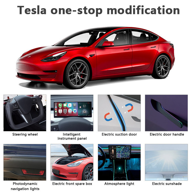 Model 3 Y X S accessories Automatic True dry carbon fiber tail wing Car Matte Spoiler Universal tesla electric spoiler